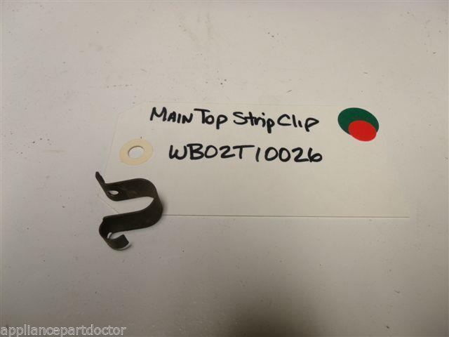 KENMORE STOVE WB02T10026 MAIN TOP STRIP CLIP USED PART KENMORE STOVE WB02T10026 MAIN TOP STRIP CLIP USED PART